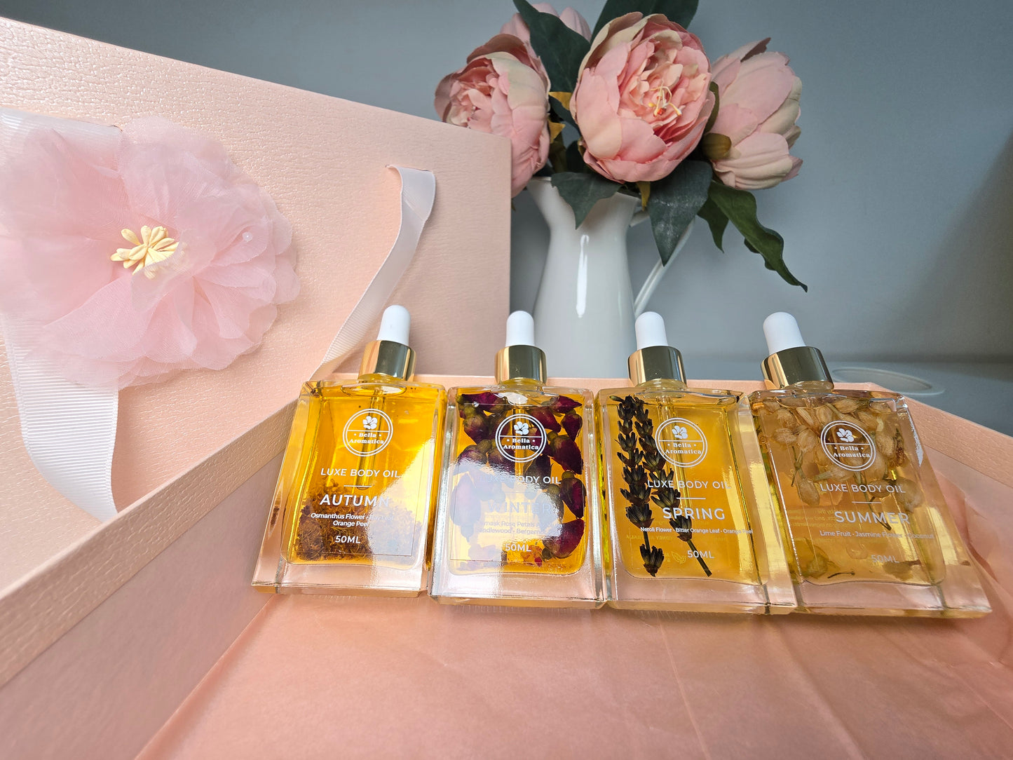 Four Season Flower Celebration Body Oil Full Gift Set