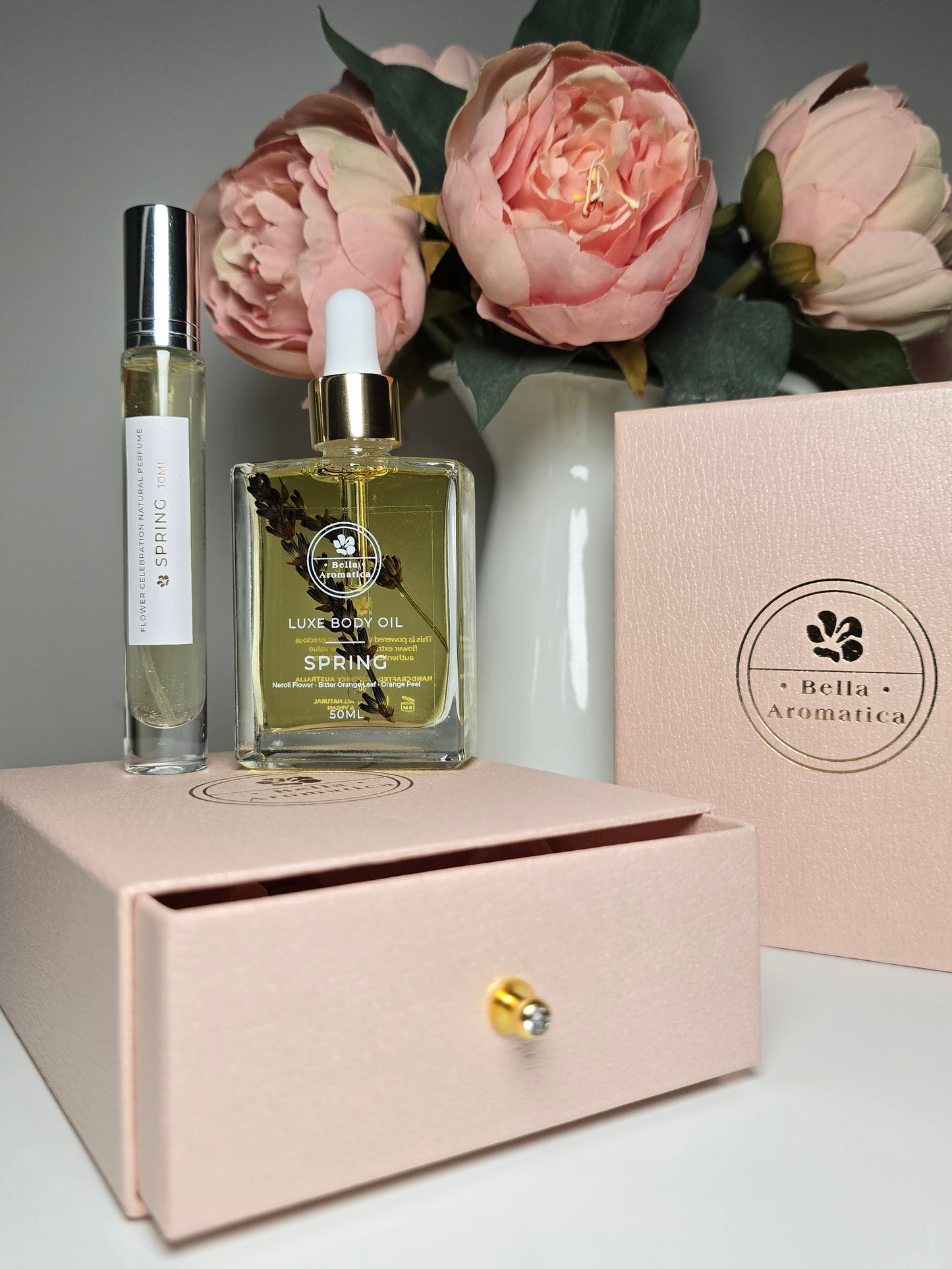 Four Season Flower Celebration Body Oil & Natural Perfume Gift Set
