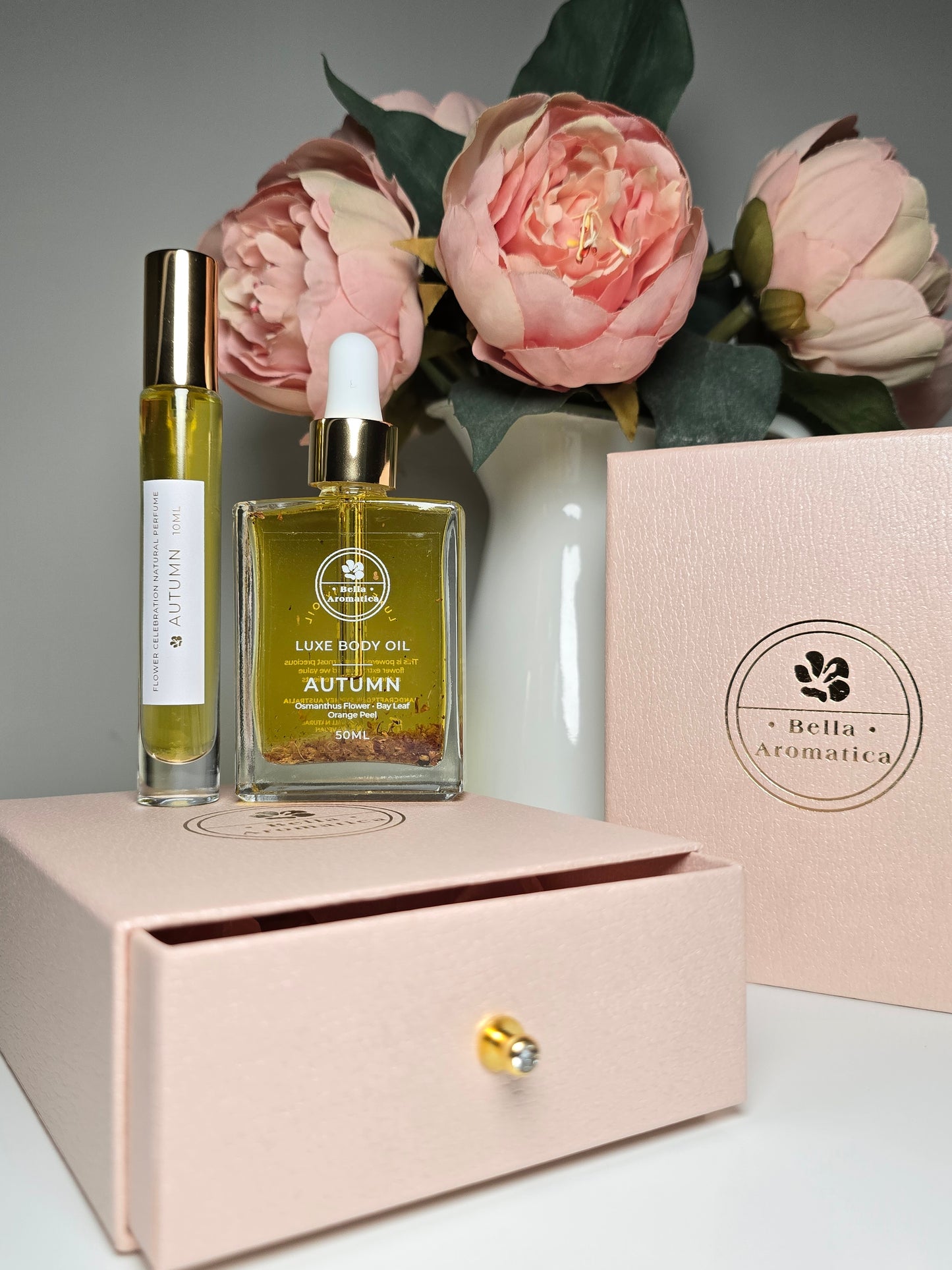 Four Season Flower Celebration Body Oil & Natural Perfume Gift Set