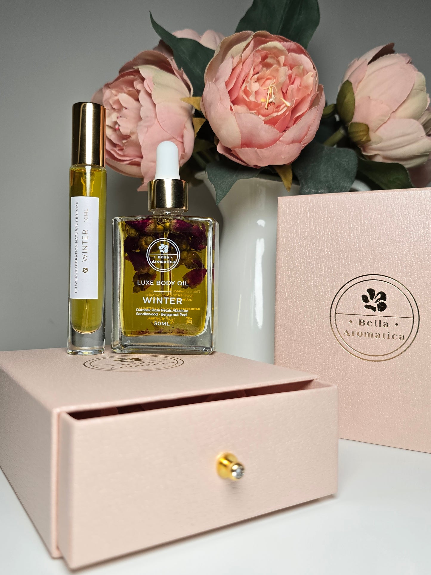 Four Season Flower Celebration Body Oil & Natural Perfume Gift Set